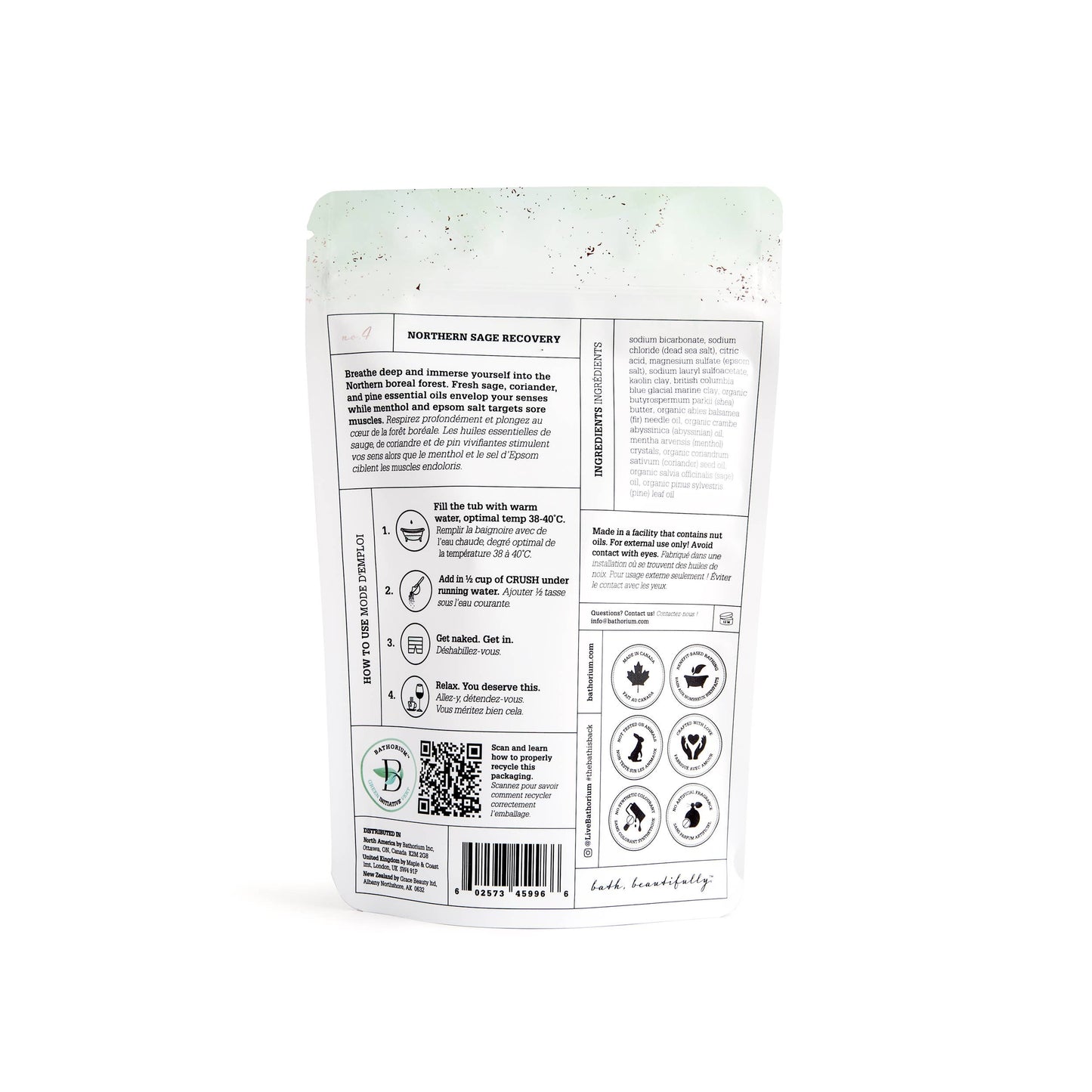 Northern Sage Recovery Bath Soak 600g