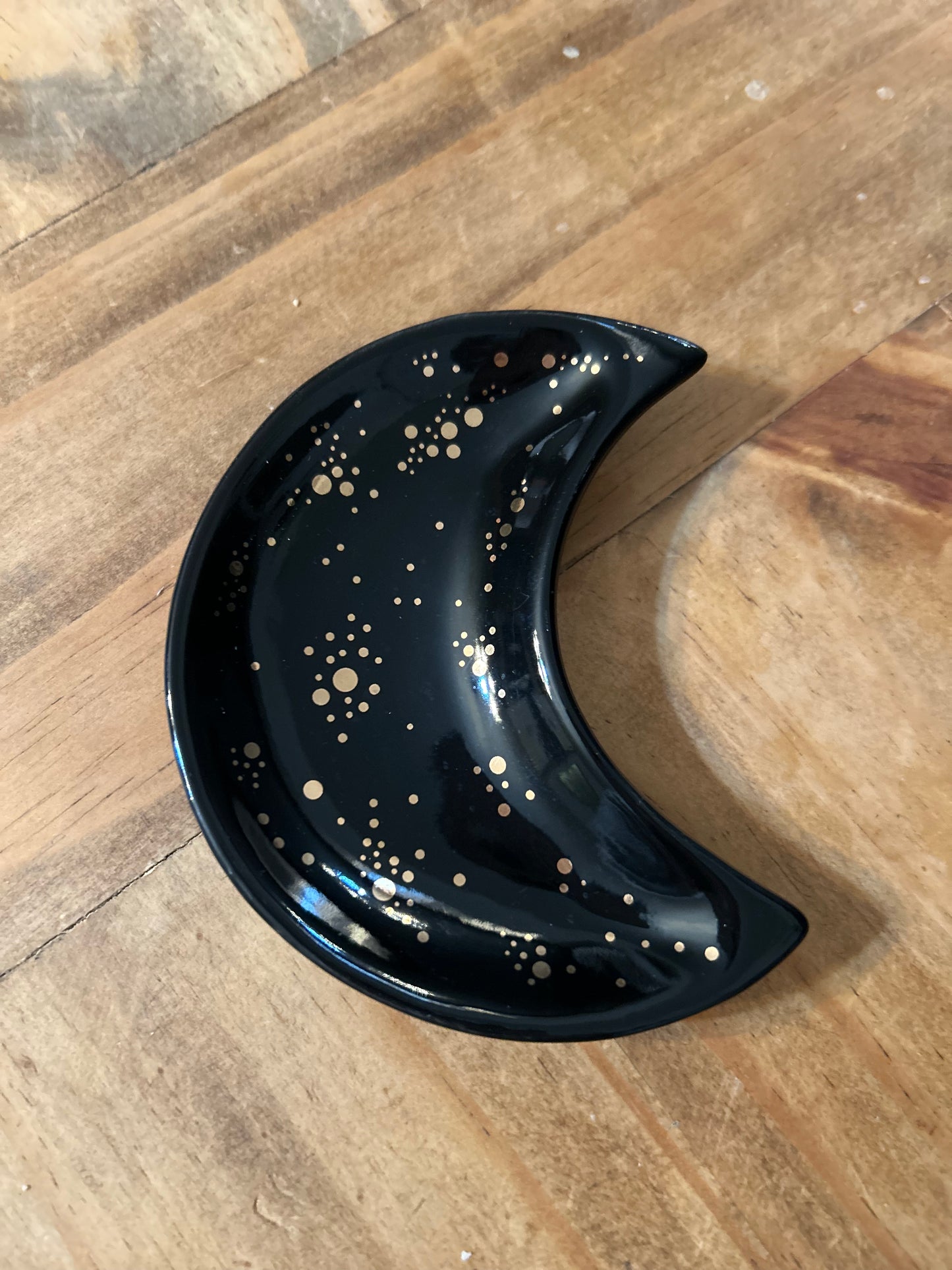 Black moon trinket dish