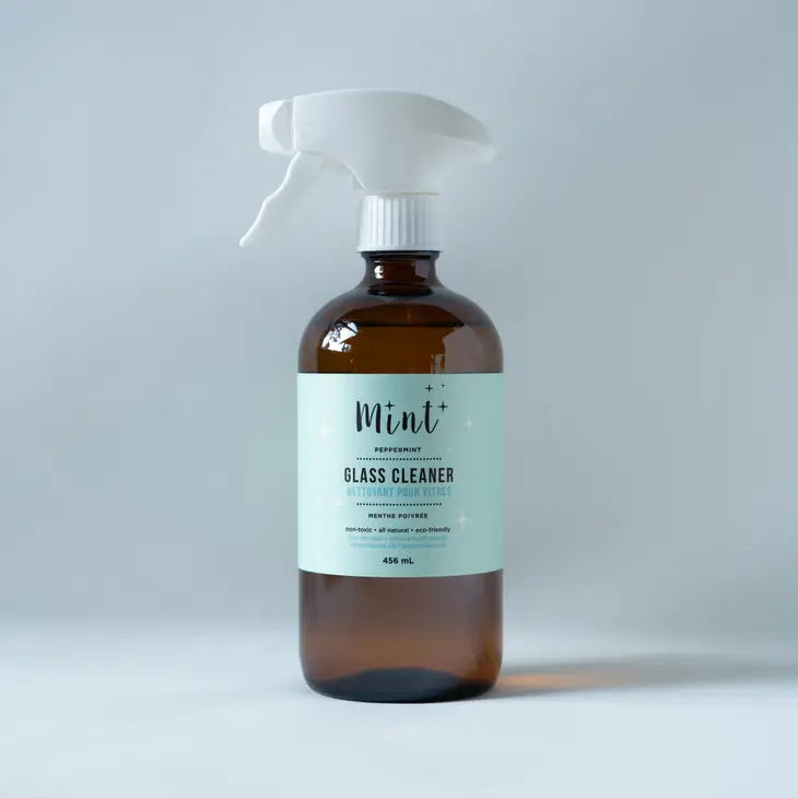 Mint Glass Cleaner, Glass Bottle