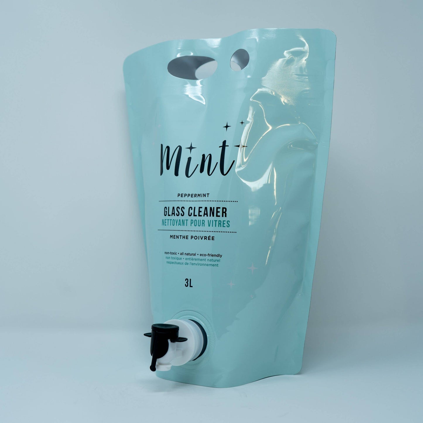 Mint Glass Cleaner Refill, 3L Party Pouch