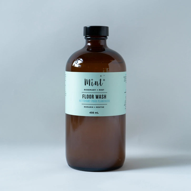 Mint Floor Wash, Glass Bottle