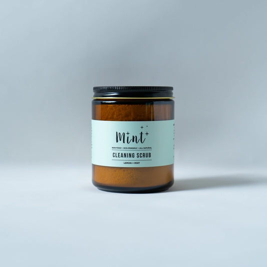 Mint Cleaning Scrub, Glass Jar